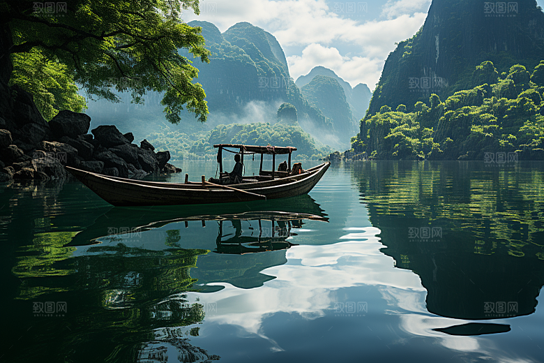 桂林山水广西唯美摄影图
