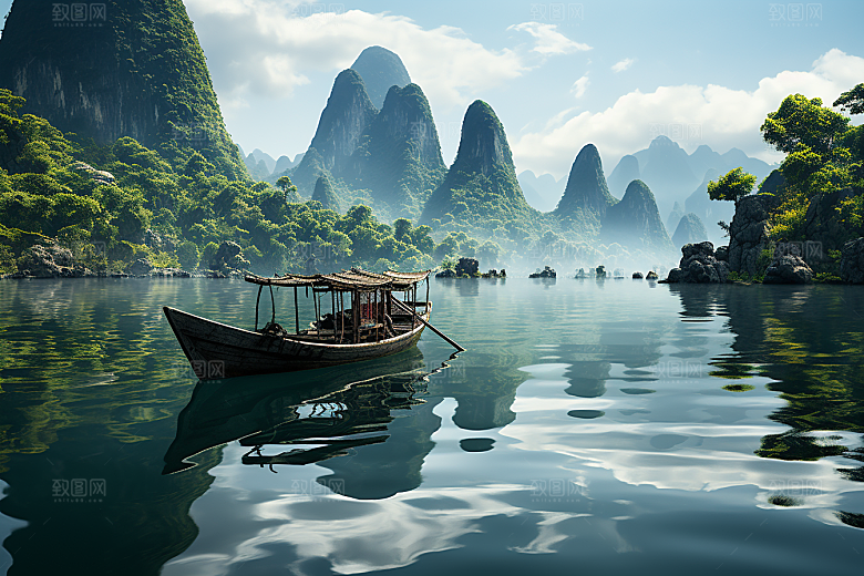 桂林山水高清精致摄影图