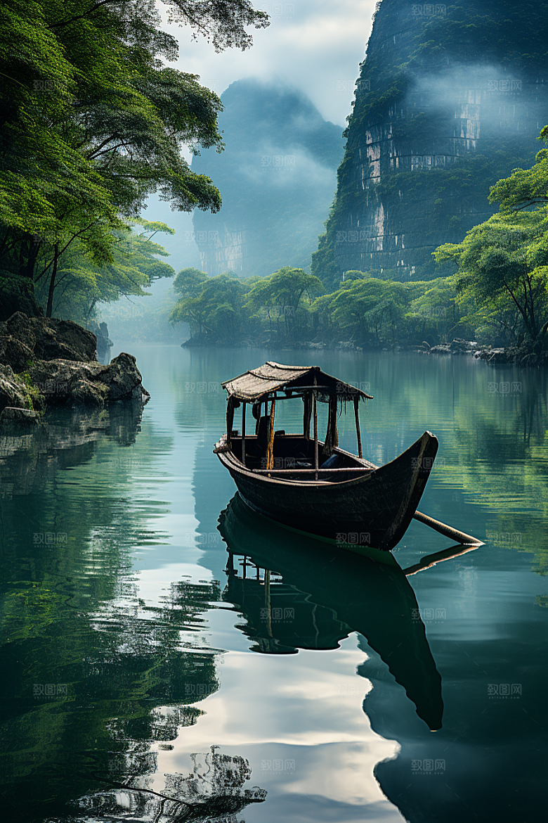 桂林山水自然精致摄影图