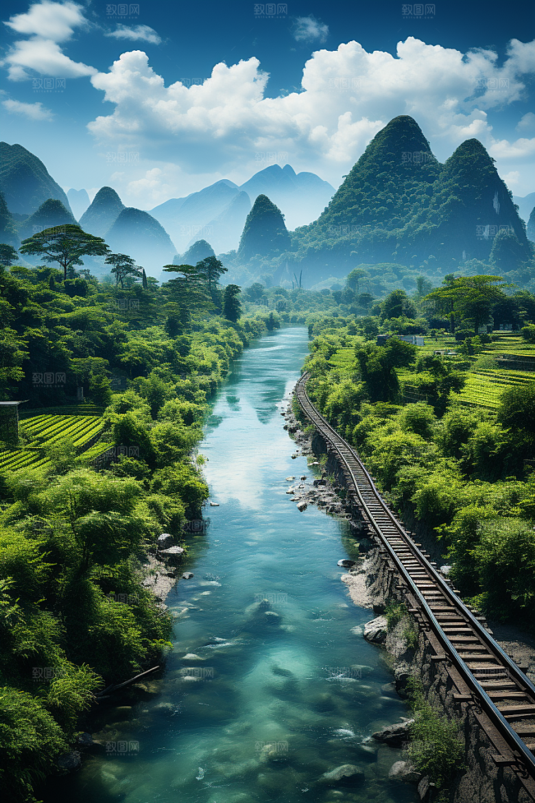 桂林山水高清精致摄影图