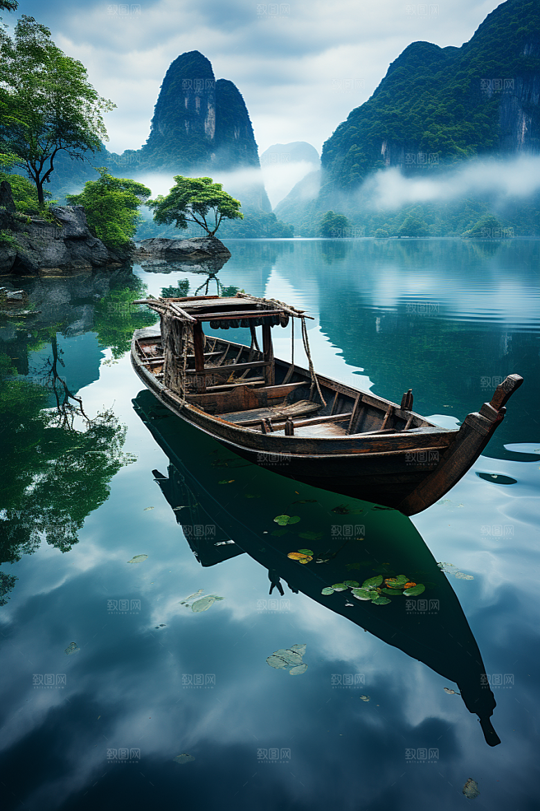 桂林山水自然旅行摄影图