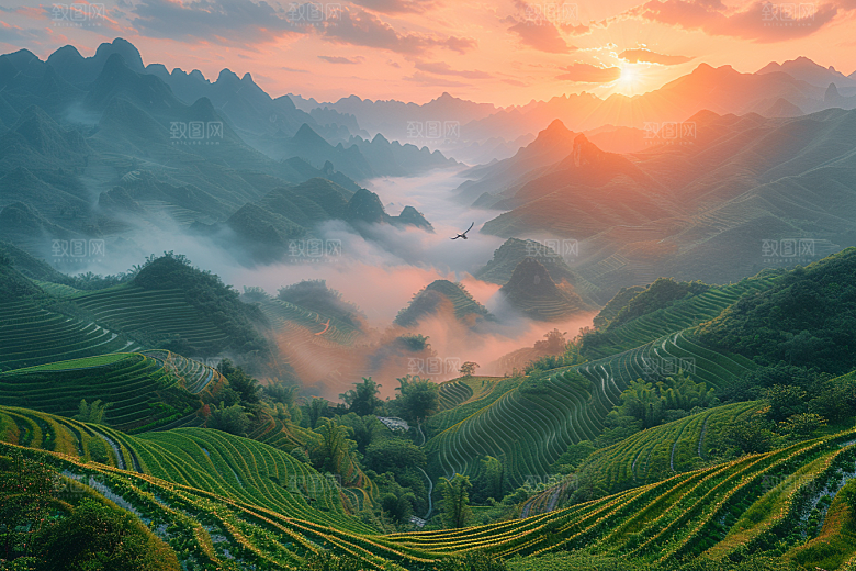 桂林山水自然旅游摄影图
