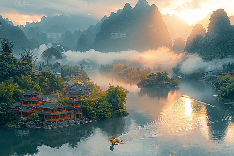桂林山水高清旅行摄影图