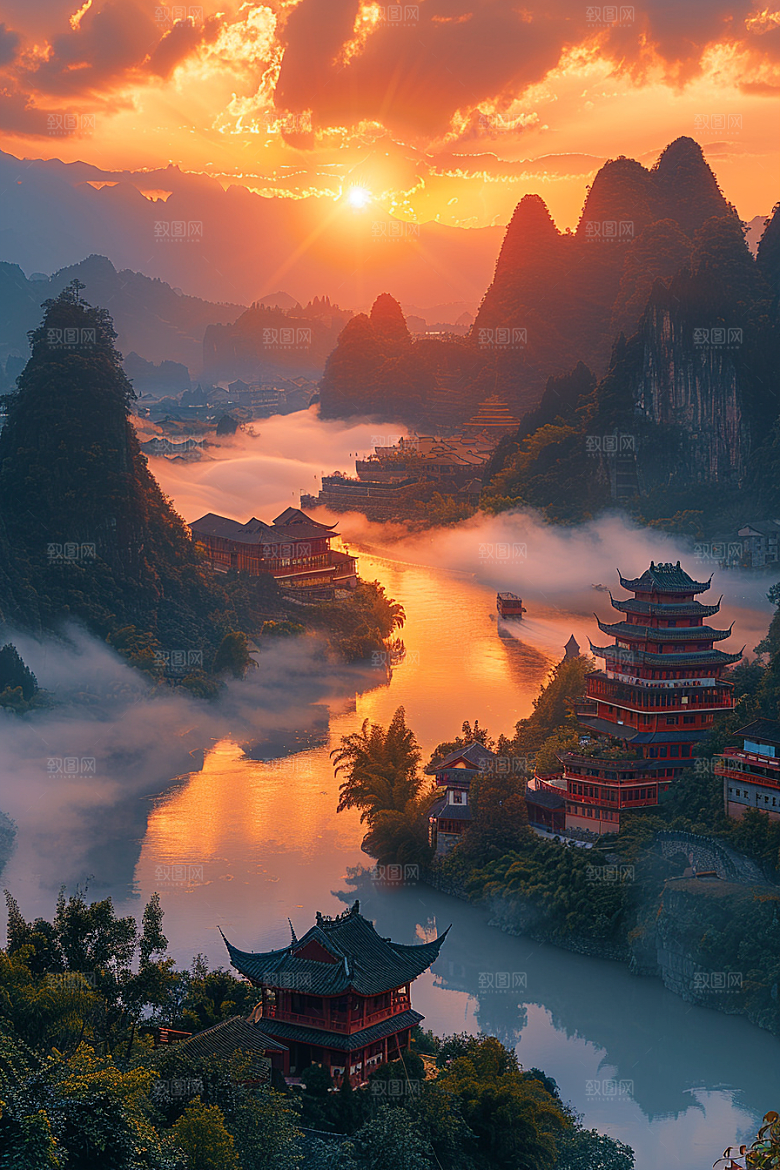 桂林山水自然高清摄影图