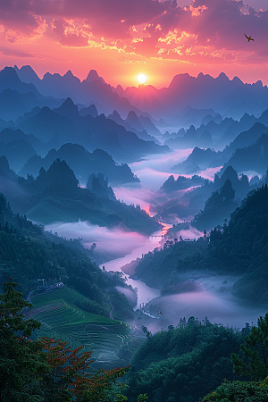 桂林山水山川风光摄影图