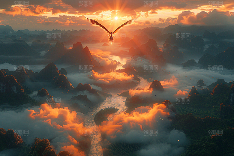 桂林山水风光山川摄影图