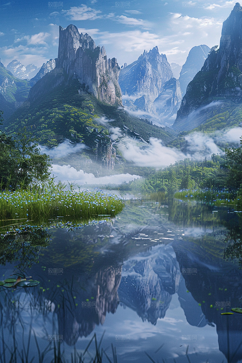 桂林山水旅游风光摄影图