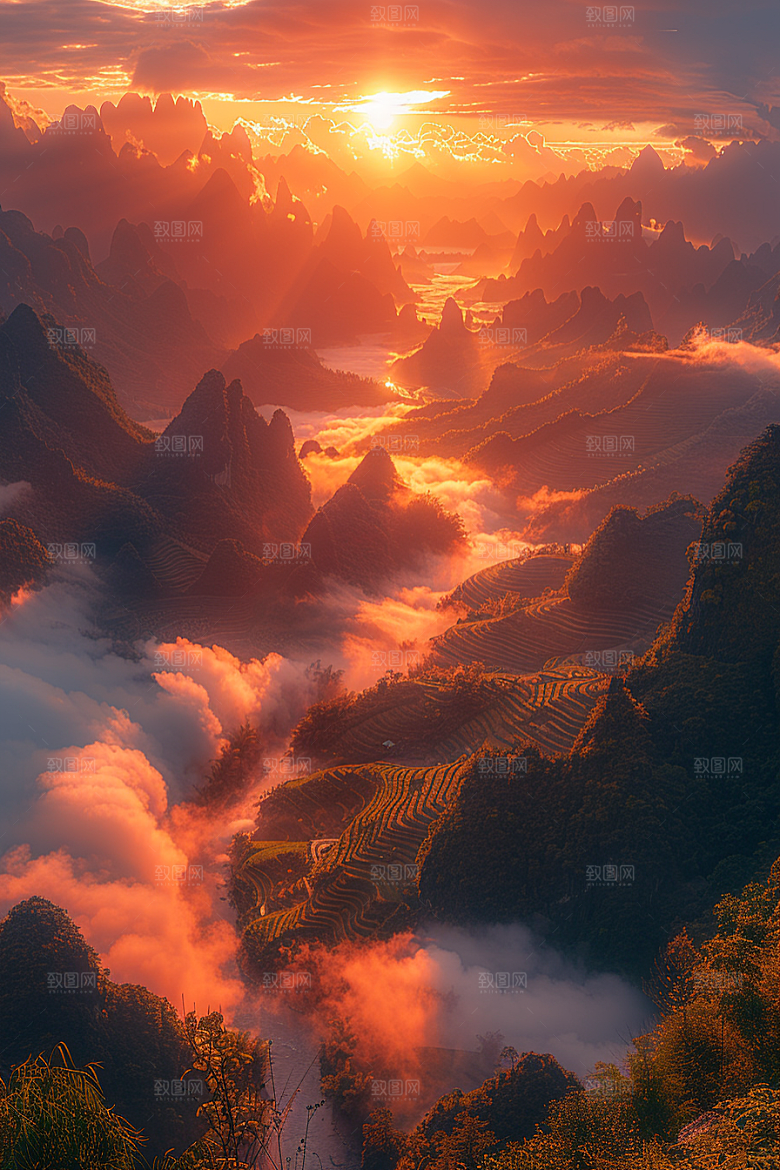 桂林山水精致自然摄影图