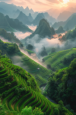 桂林山水旅游高清摄影图