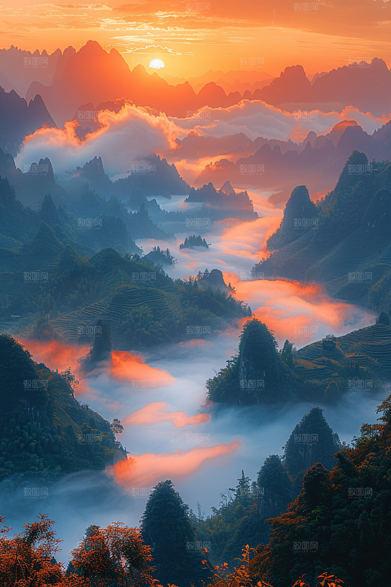 桂林山水大气旅行摄影图