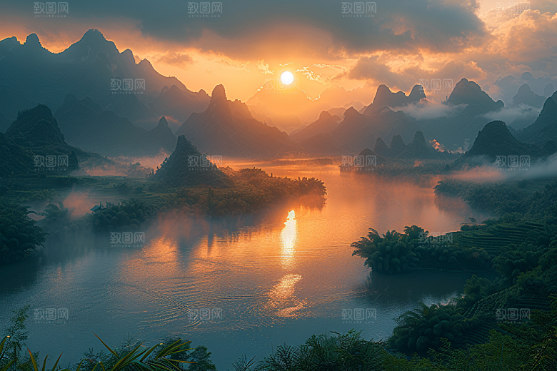 桂林山水高清精致摄影图