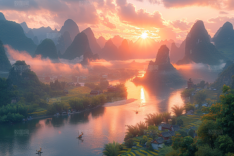 桂林山水大气自然摄影图