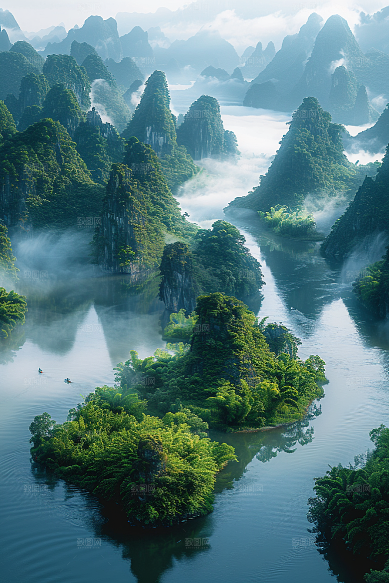 桂林山水精致高清摄影图