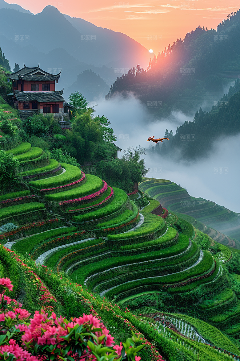 桂林山水山川河流摄影图