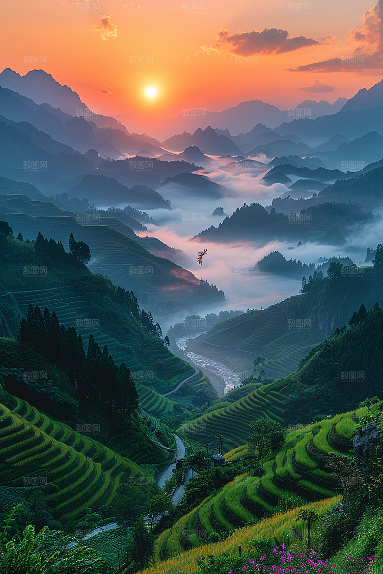 桂林山水山川大气摄影图