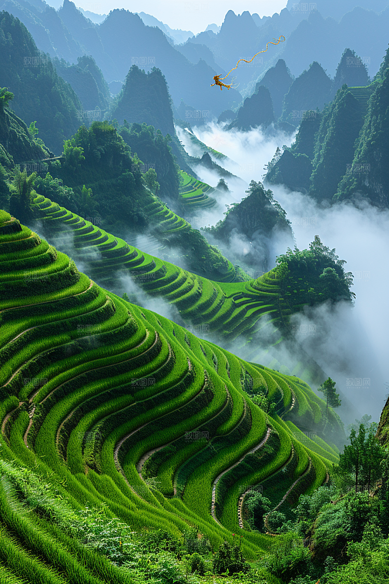 桂林山水漓江自然摄影图