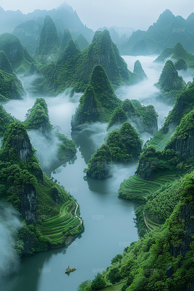 桂林山水大气自然摄影图