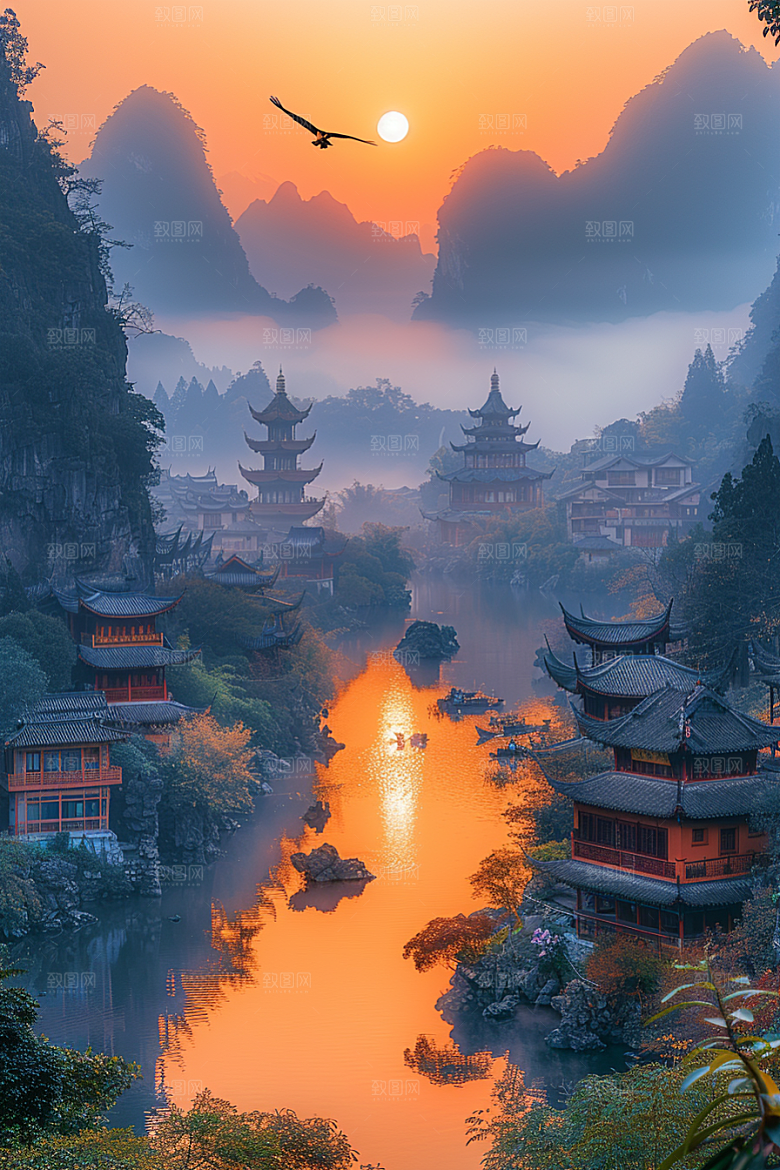 桂林山水山川高清摄影图