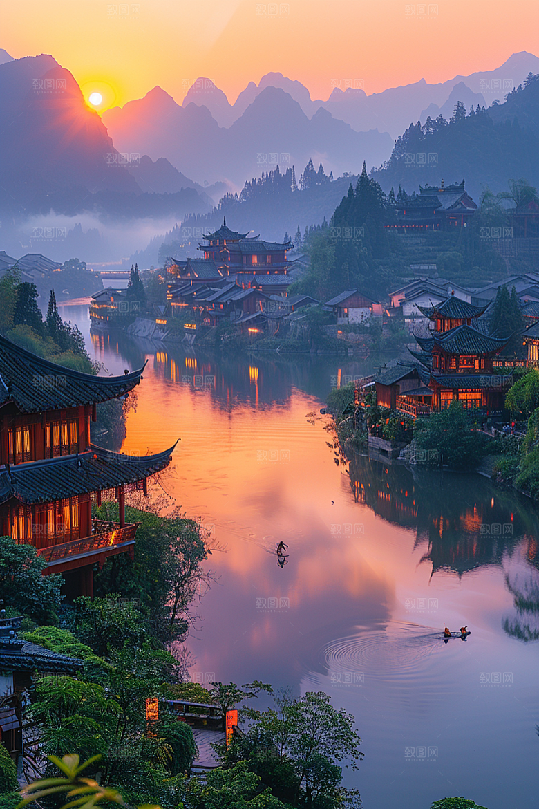桂林山水广西高清摄影图