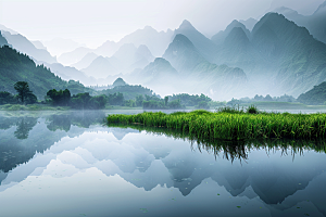 桂林山水旅游山川摄影图