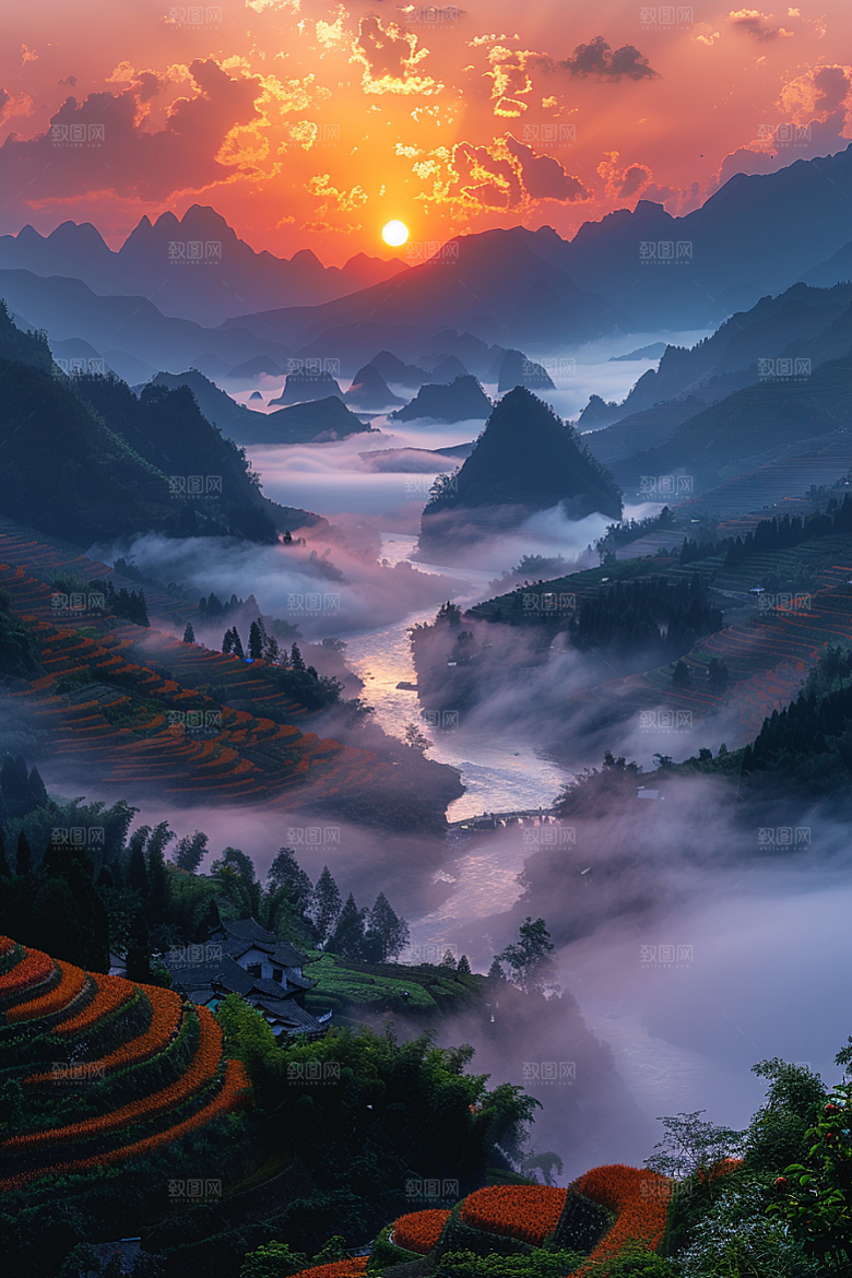桂林山水广西山川摄影图