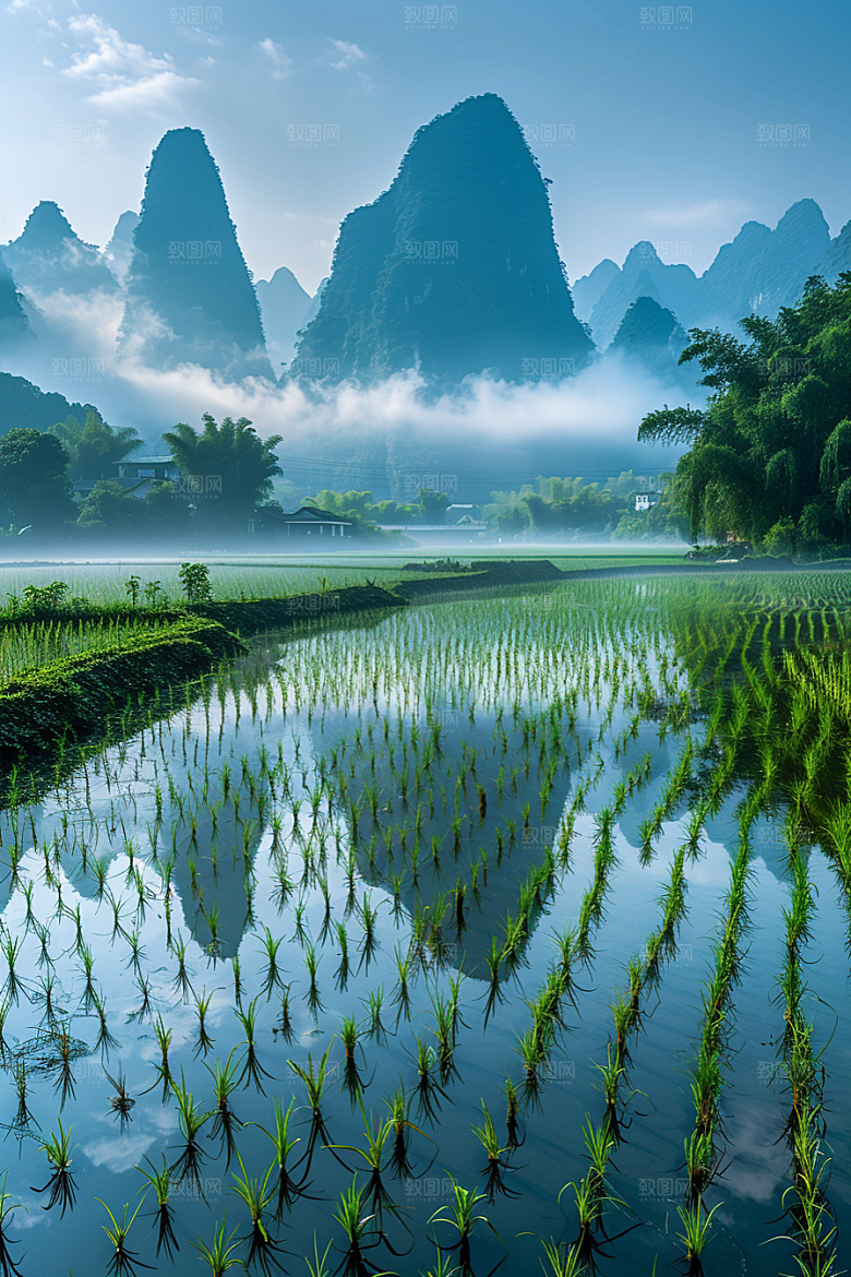 桂林山水广西高清摄影图