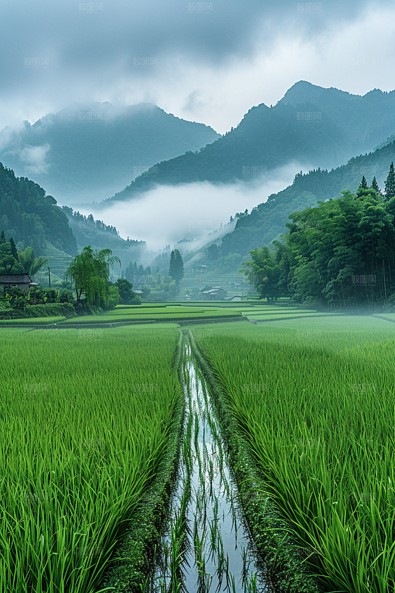 桂林山水旅游阳朔摄影图