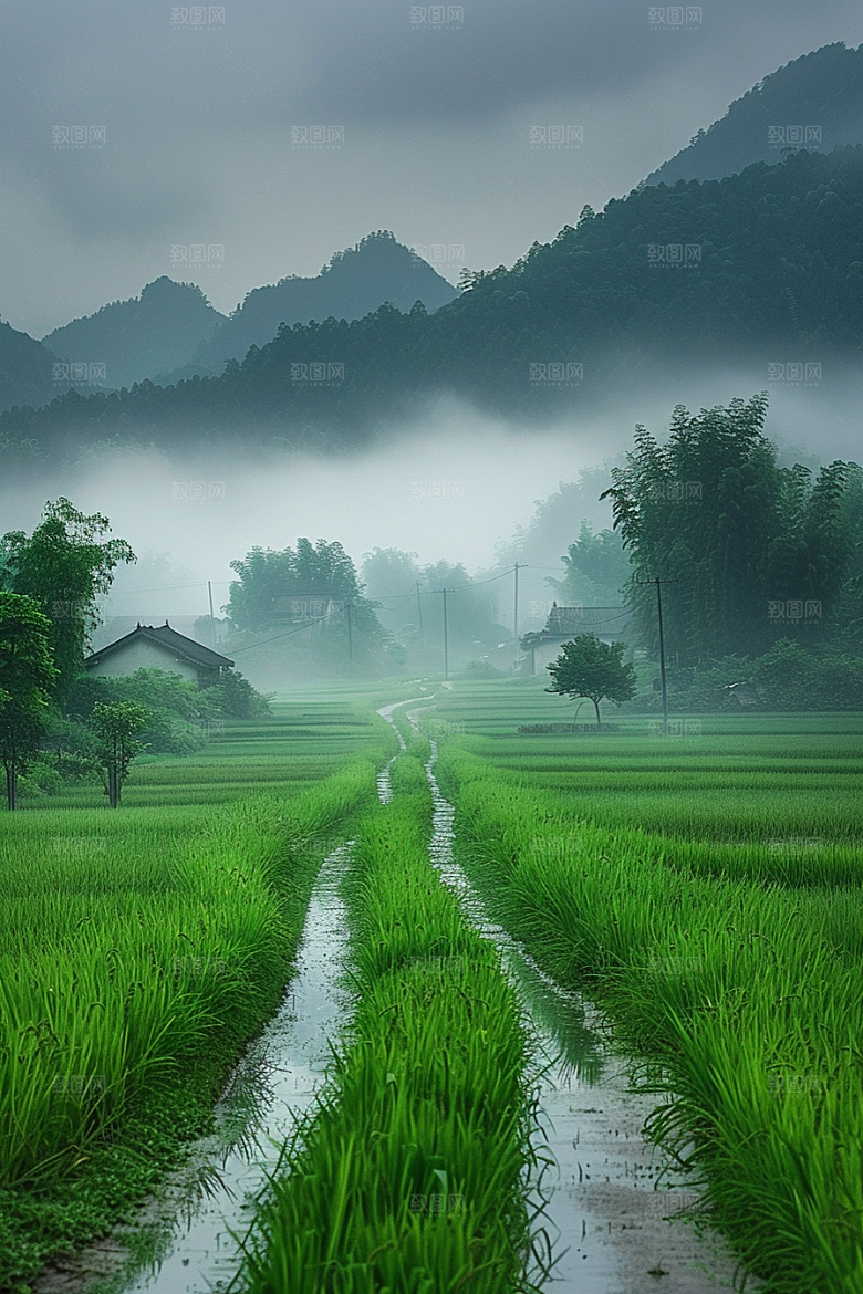桂林山水河流风光摄影图