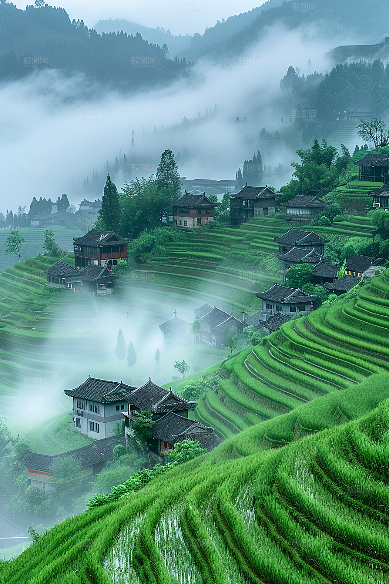 桂林山水风光大气摄影图
