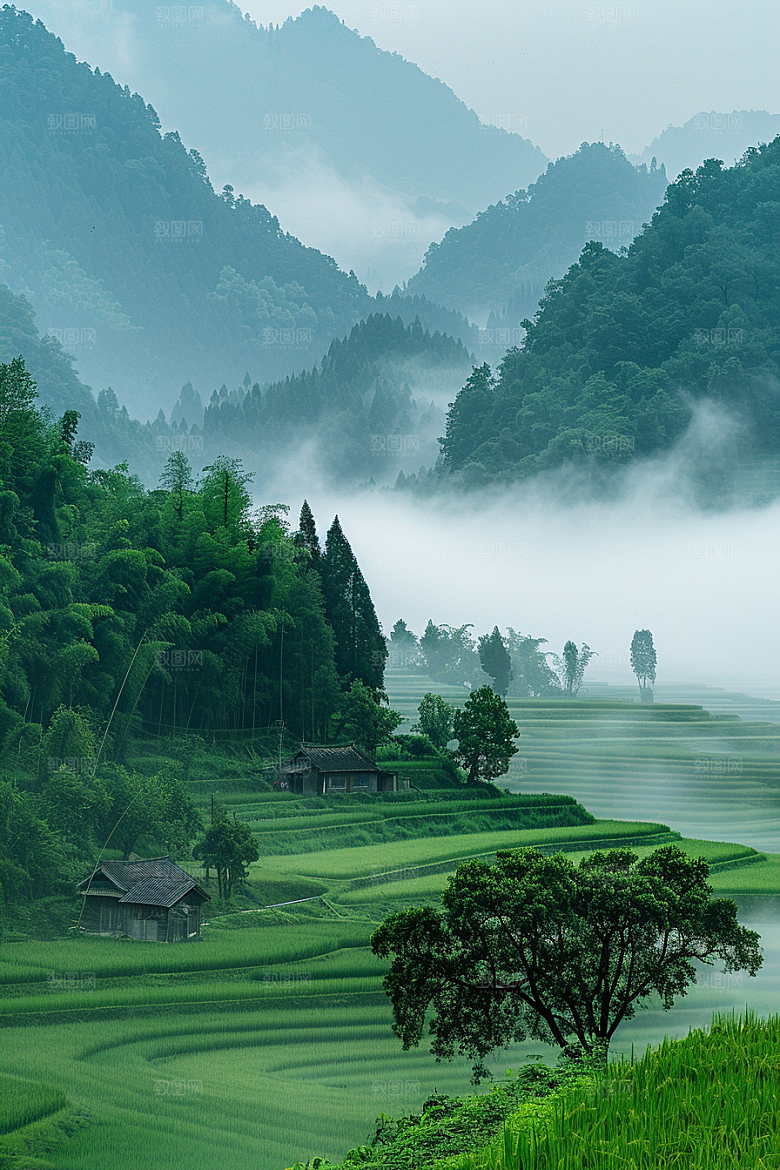 桂林山水阳朔精致摄影图