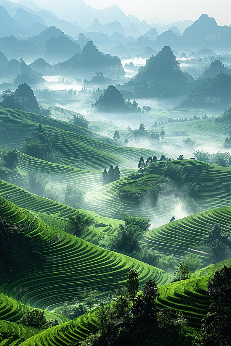 桂林山水广西高清摄影图