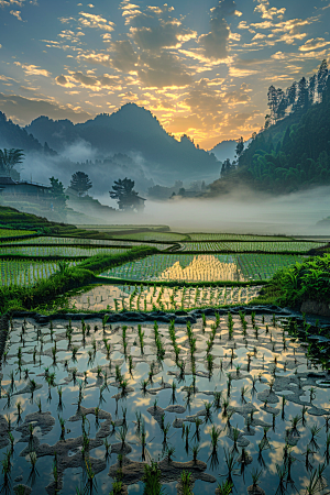 桂林山水高清喀斯特地貌摄影图