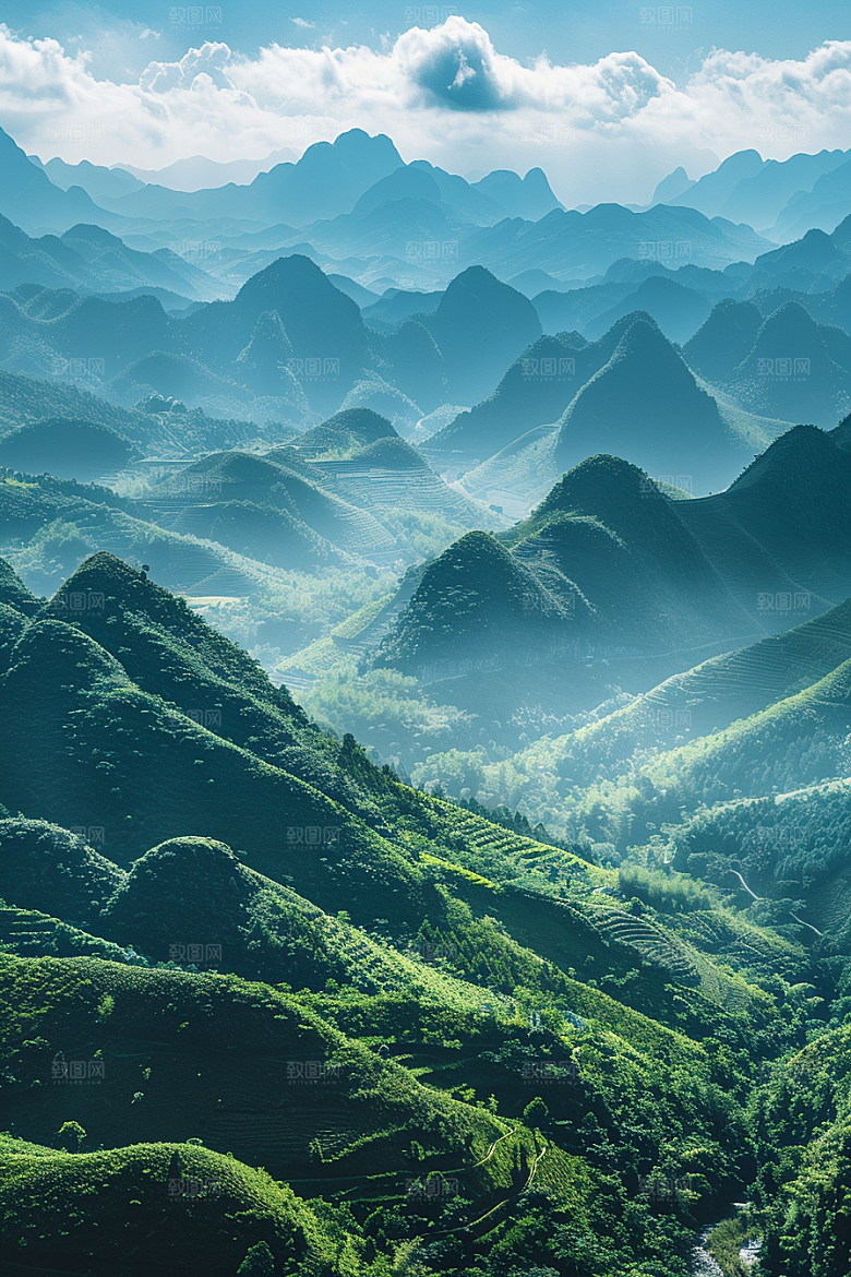 桂林山水漓江旅游摄影图