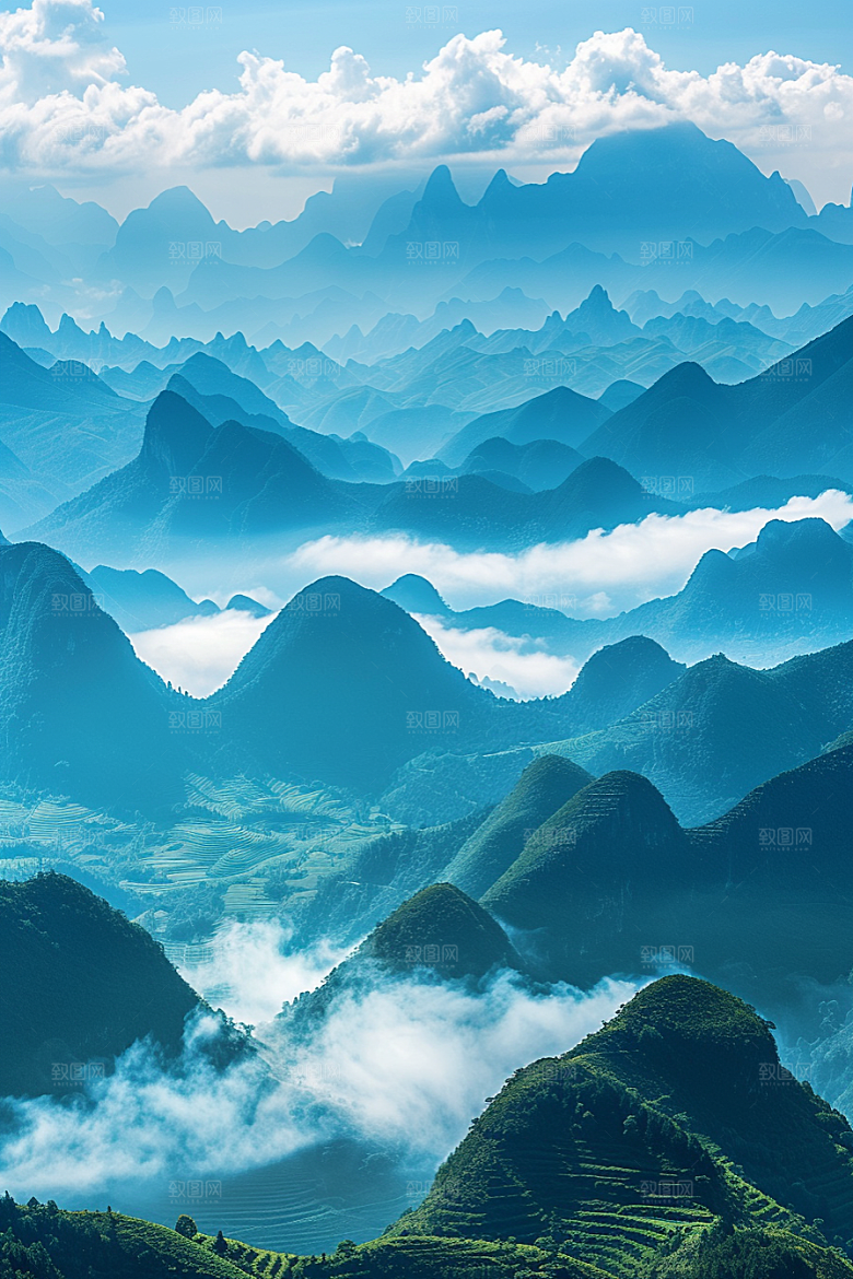 桂林山水高清河流摄影图