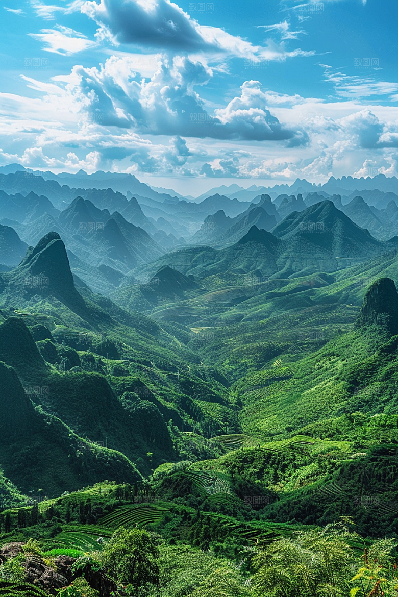 桂林山水自然大气摄影图