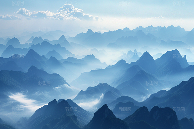 桂林山水河流高清摄影图