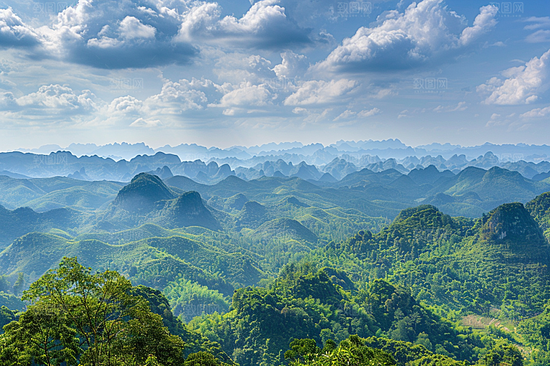 桂林山水旅行精致摄影图