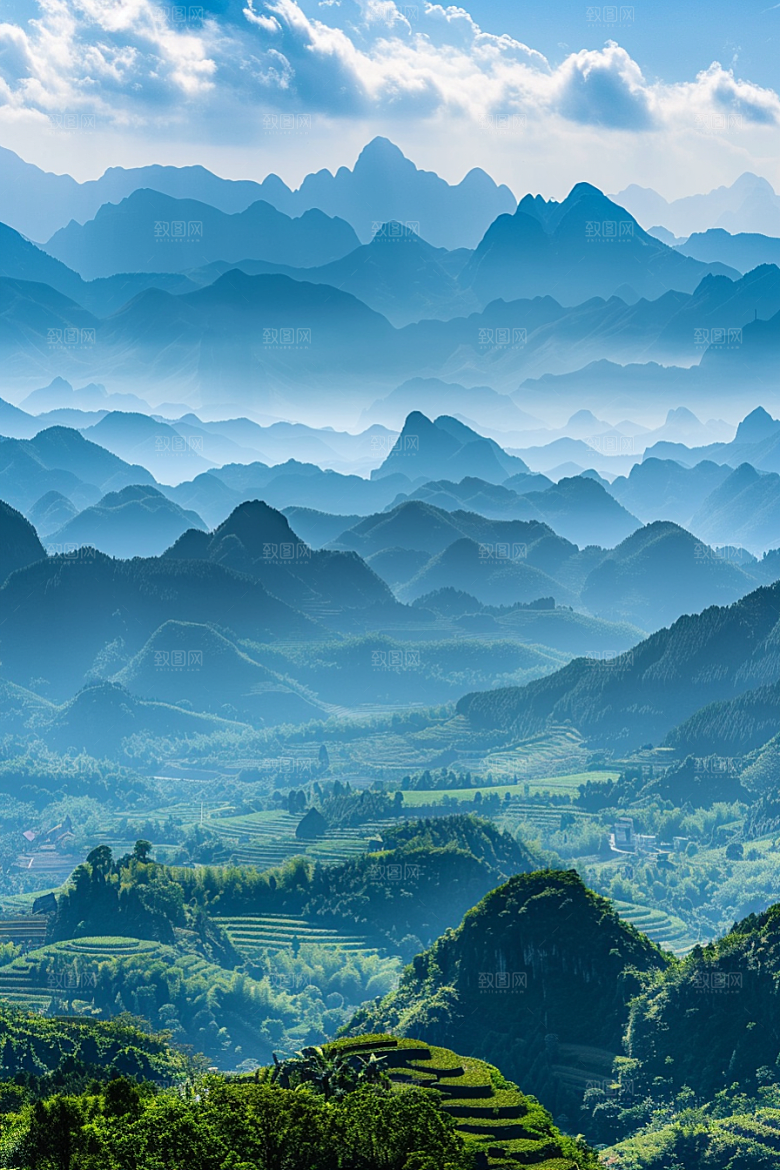 桂林山水风光广西摄影图