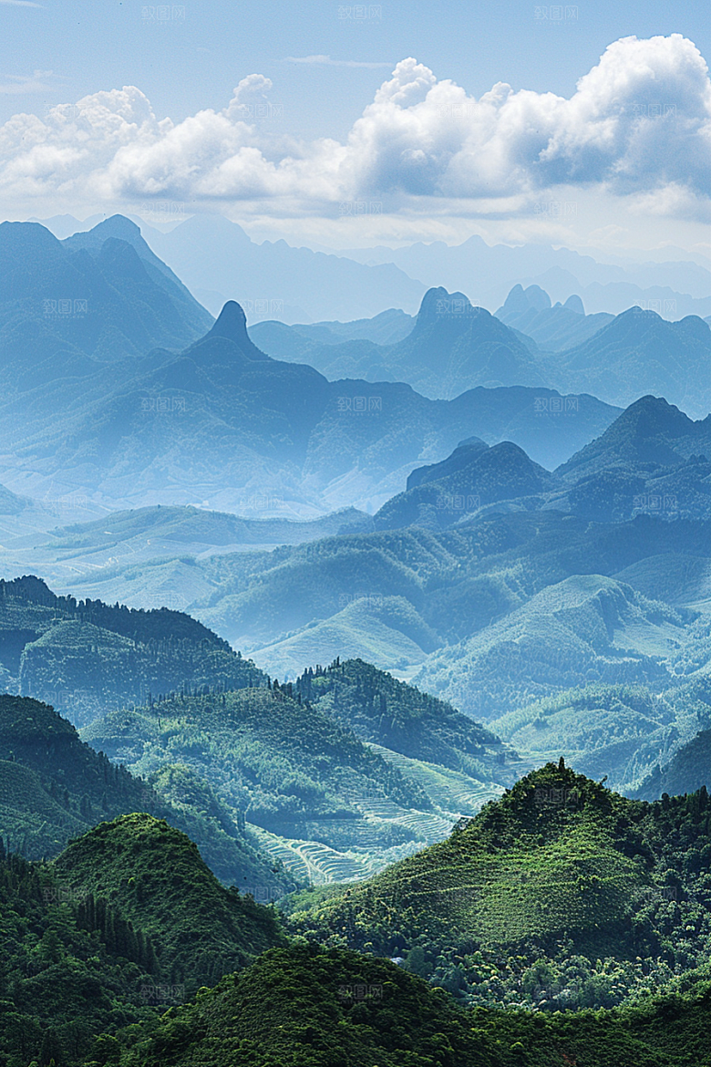 桂林山水广西喀斯特地貌摄影图
