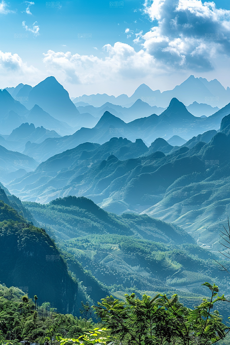 桂林山水山川漓江摄影图