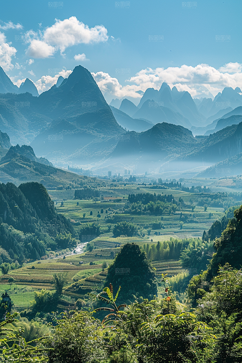 桂林山水阳朔旅游摄影图