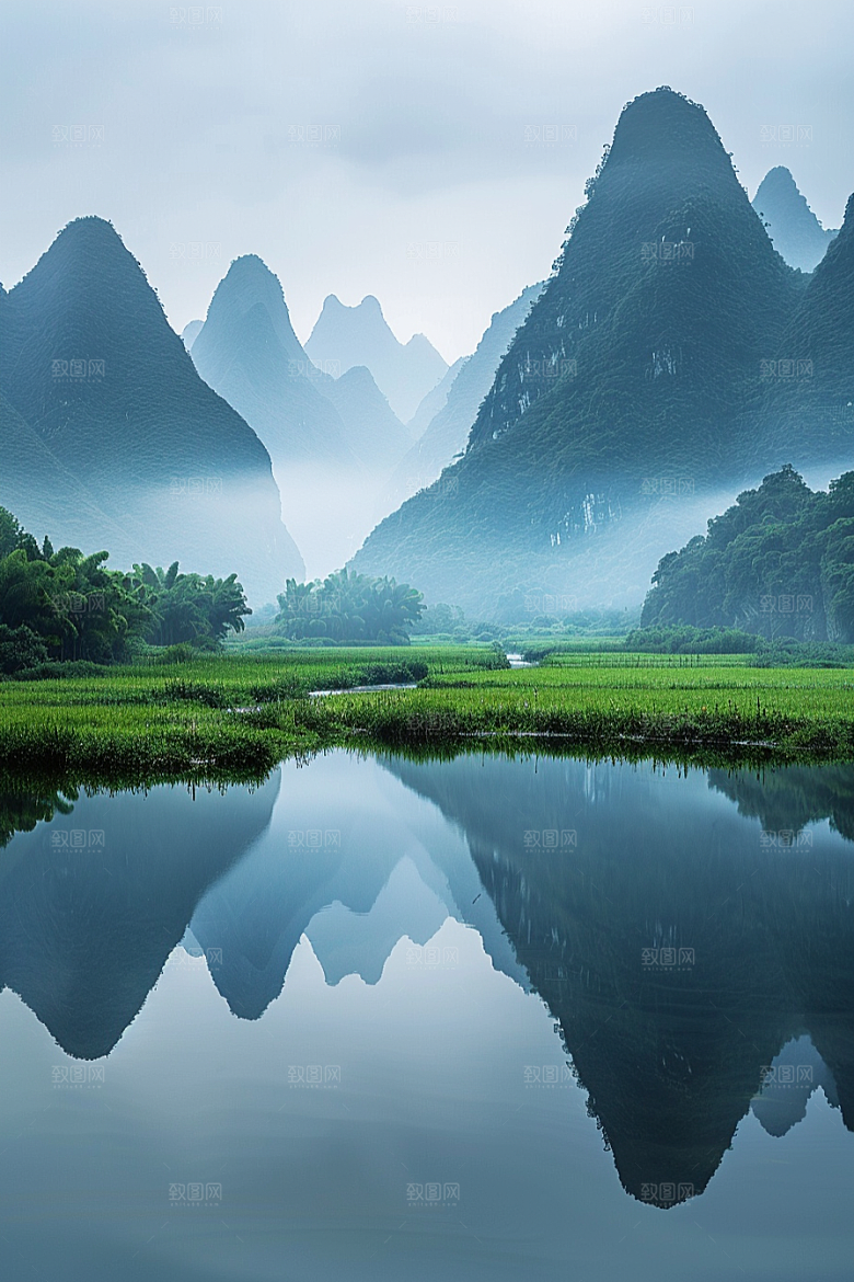 桂林山水高清精致摄影图