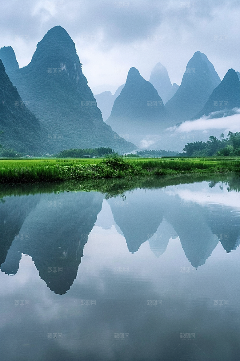 桂林山水旅行自然摄影图