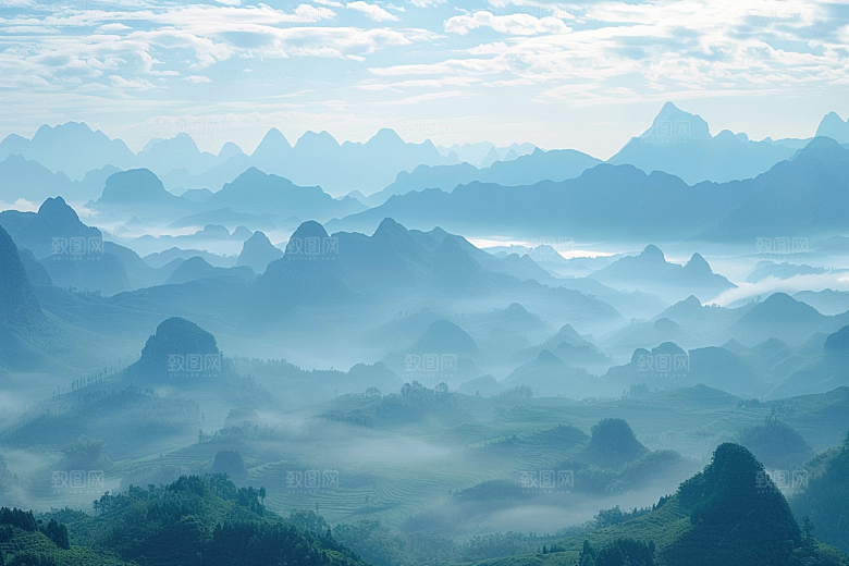 桂林山水唯美旅行摄影图