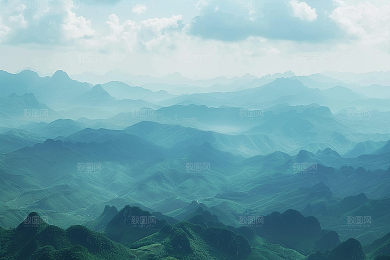 桂林山水大气喀斯特地貌摄影图