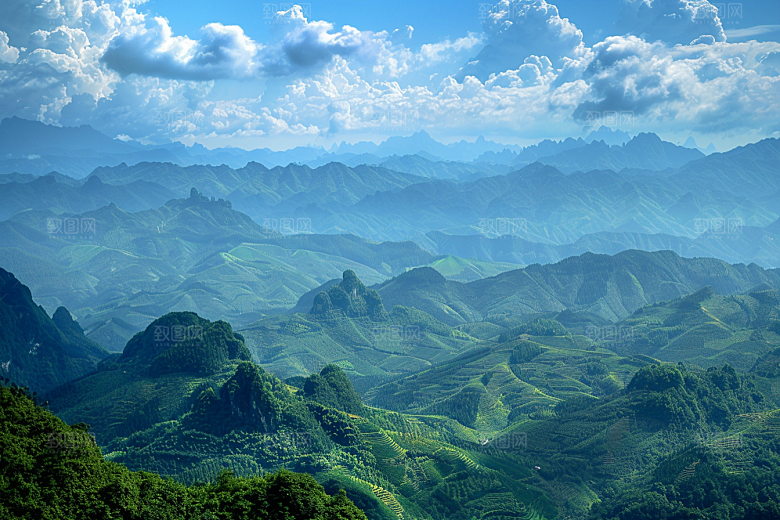 桂林山水阳朔风光摄影图