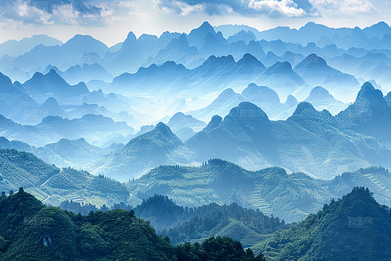 桂林山水唯美旅行摄影图