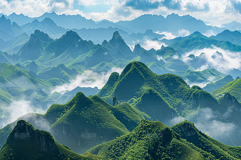桂林山水旅行广西摄影图