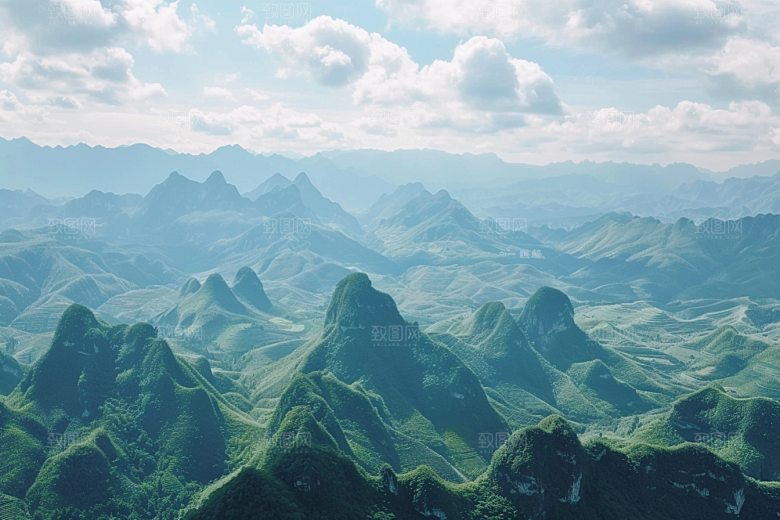 桂林山水河流广西摄影图