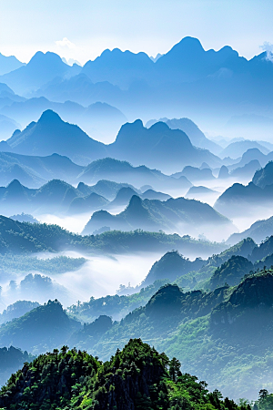 桂林山水河流山川摄影图